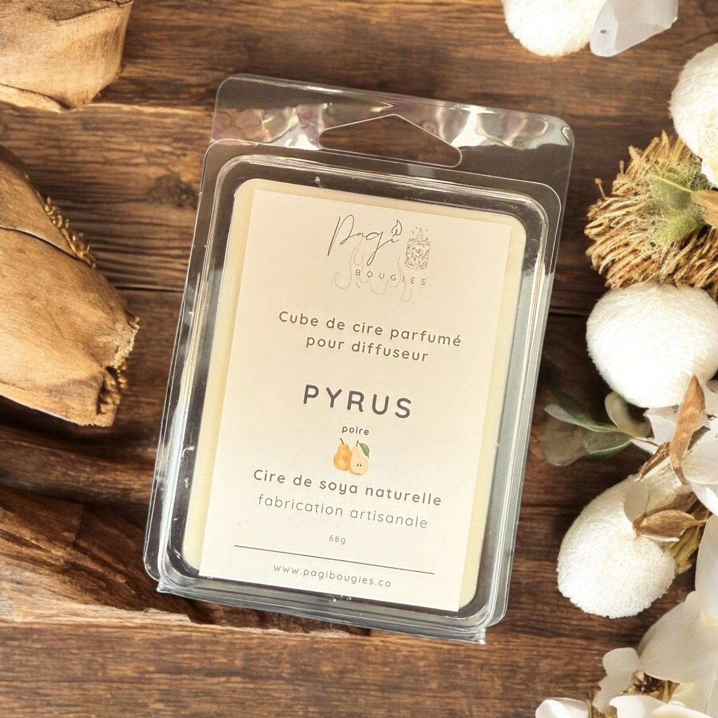 Cube de cire Pyrus (Poire)