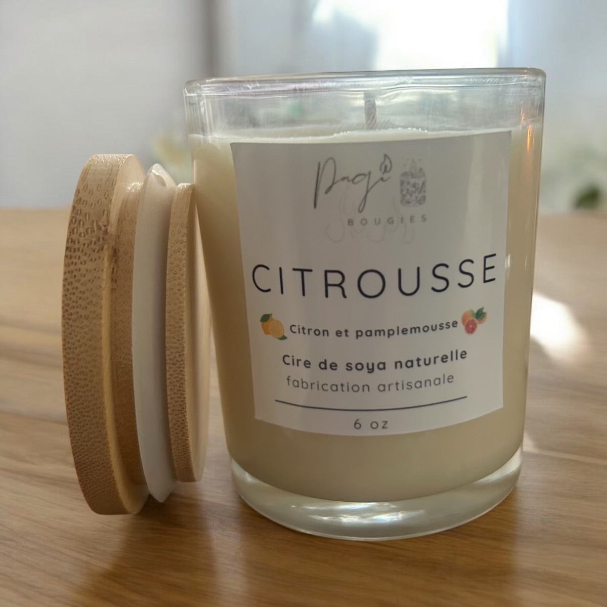 Bougie Citrousse ( citron et pamplemousse) 6 oZ
