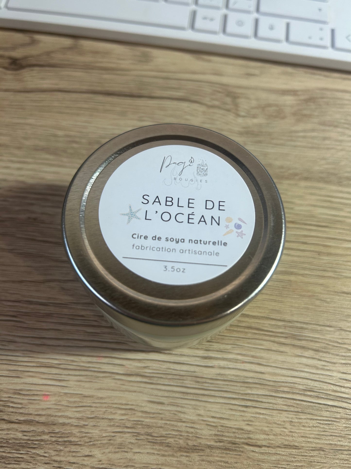 Bougie 3.5oz sable de l’océan
