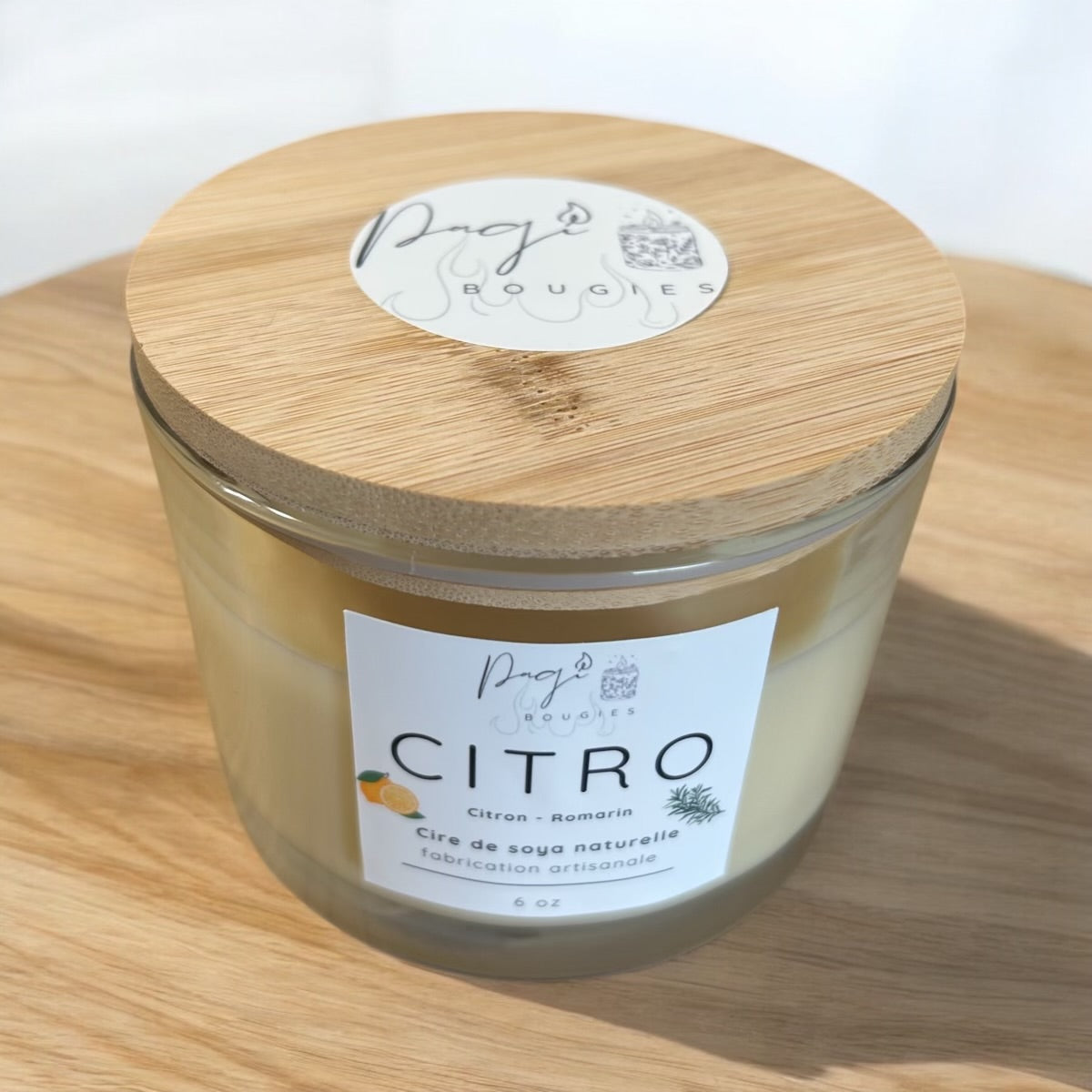 Bougie Citro (citron-romarin) - 13 oz