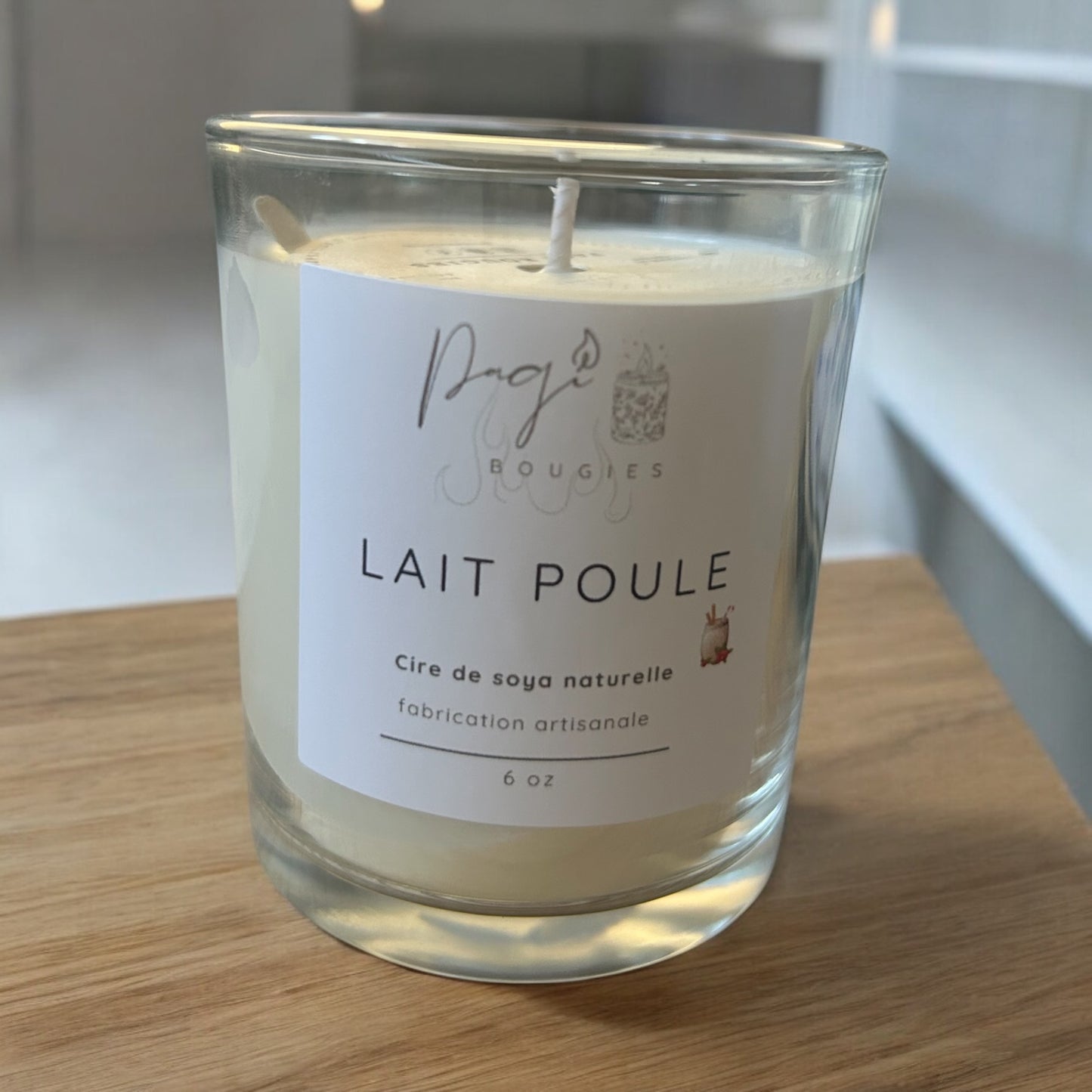 Bougie 6 oz - Lait de Poule