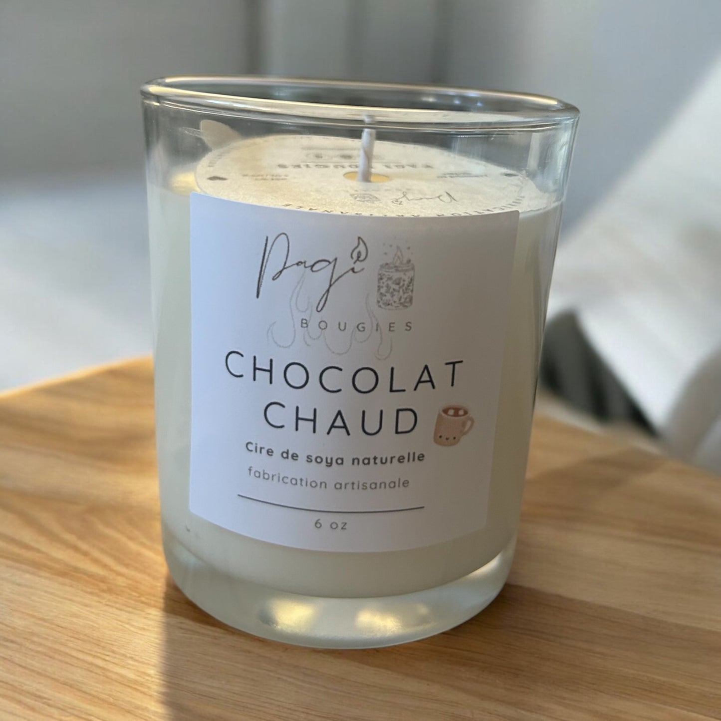 Bougie 6 oz - chocolat chaud