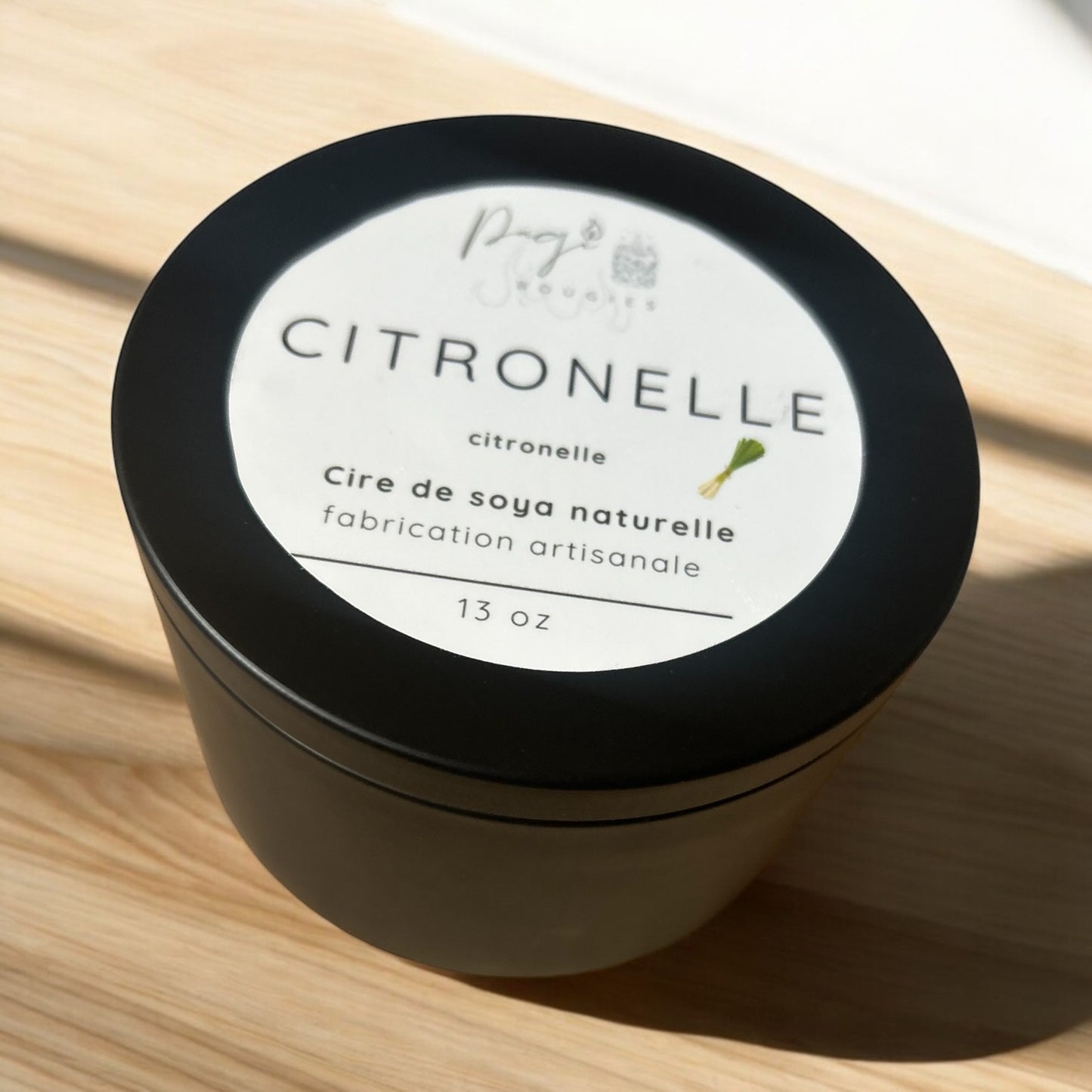 Bougie 13 oz Citronnelle