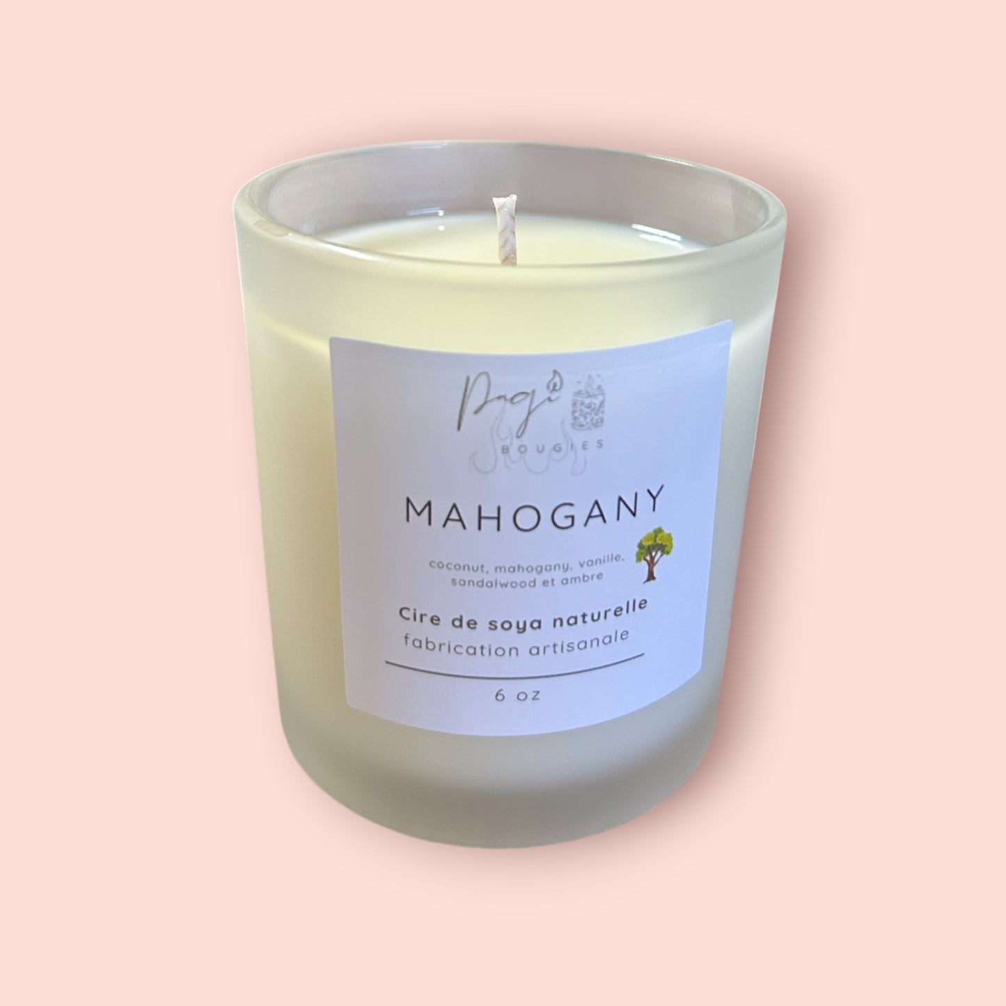 Bougie 6oz Mahogany