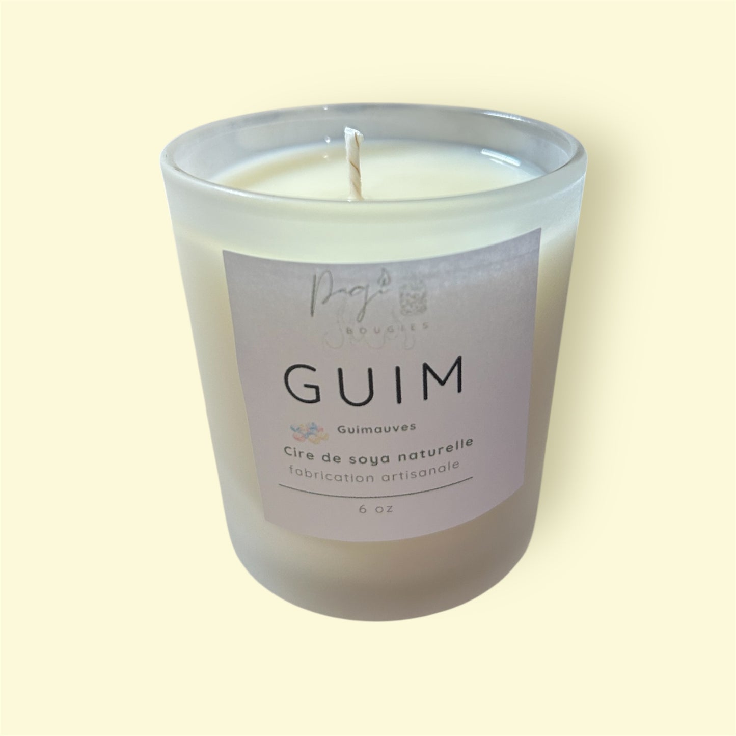 Bougie 6oz Guimauve