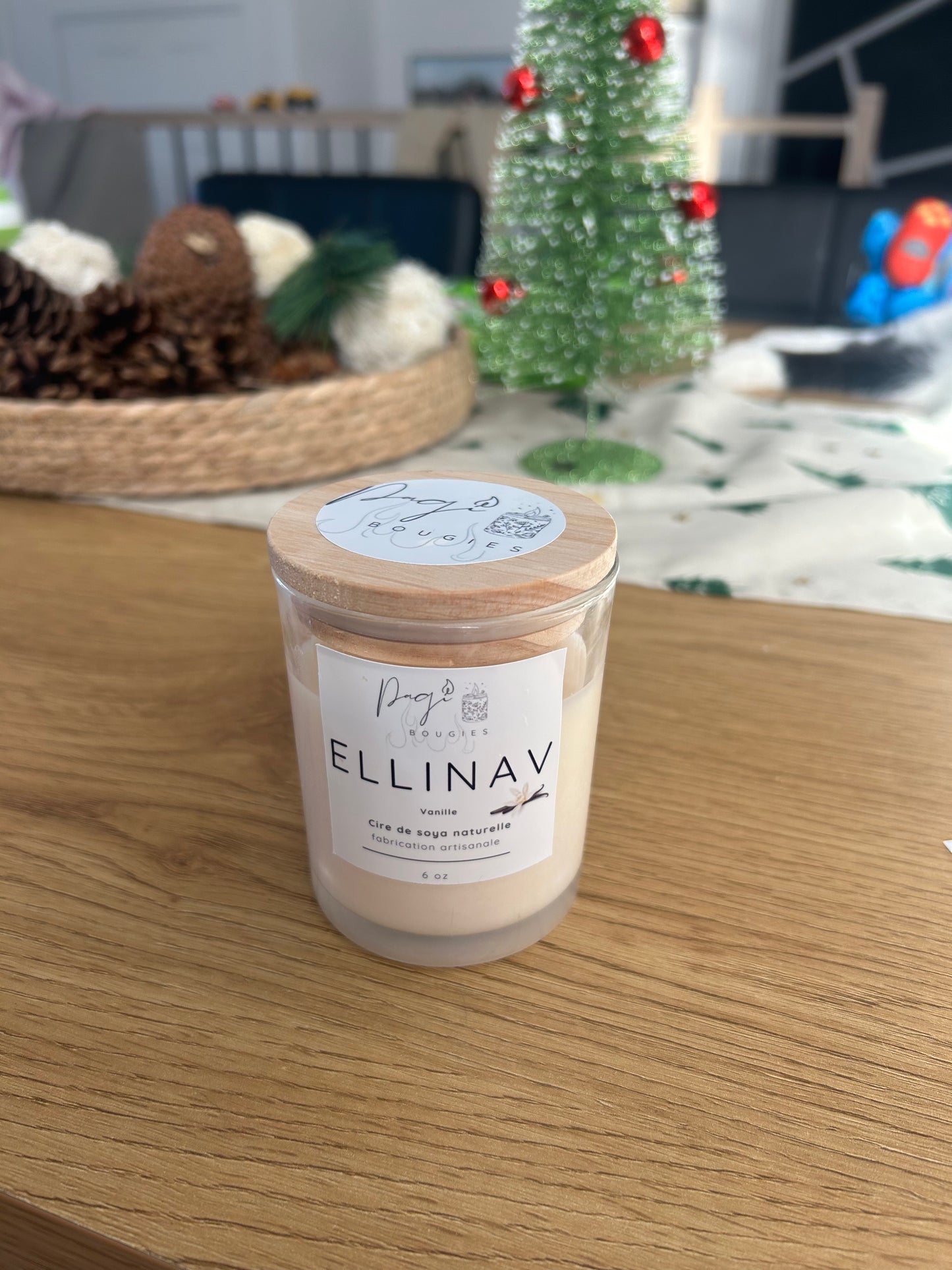 Bougie Ellinav (Vanille) 6 oz