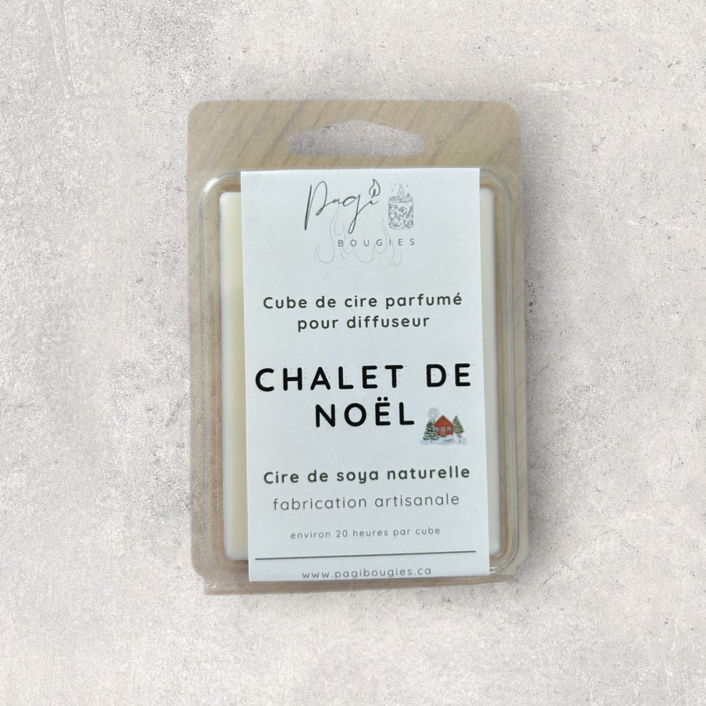 Cube de cire Chalet de noël