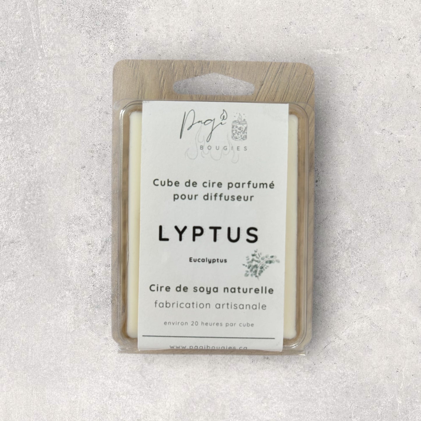 Cube de cire Lyptus (eucalyptus)
