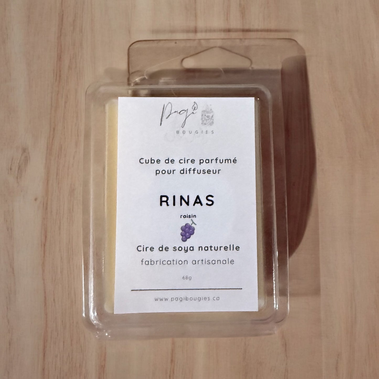 Cube de cire - Raisin