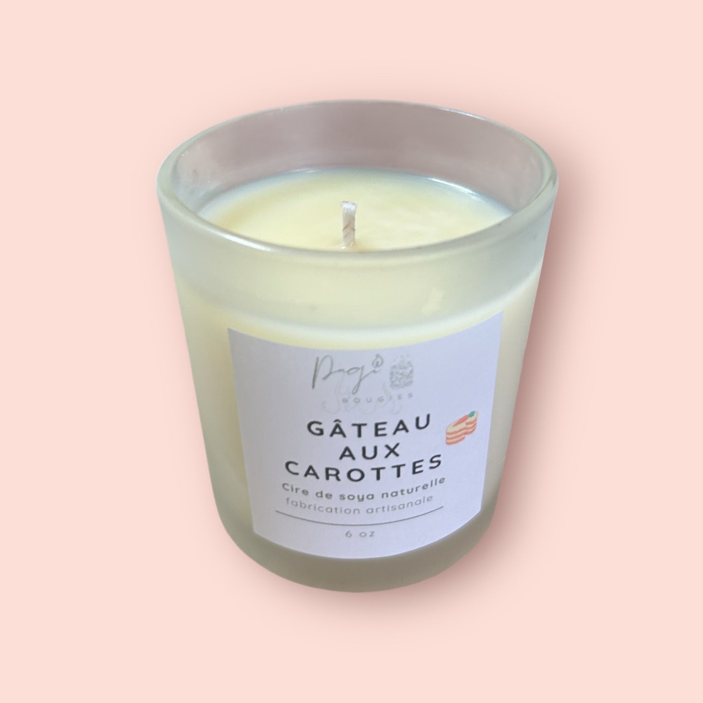 Bougie 6oz Gâteau aux carottes