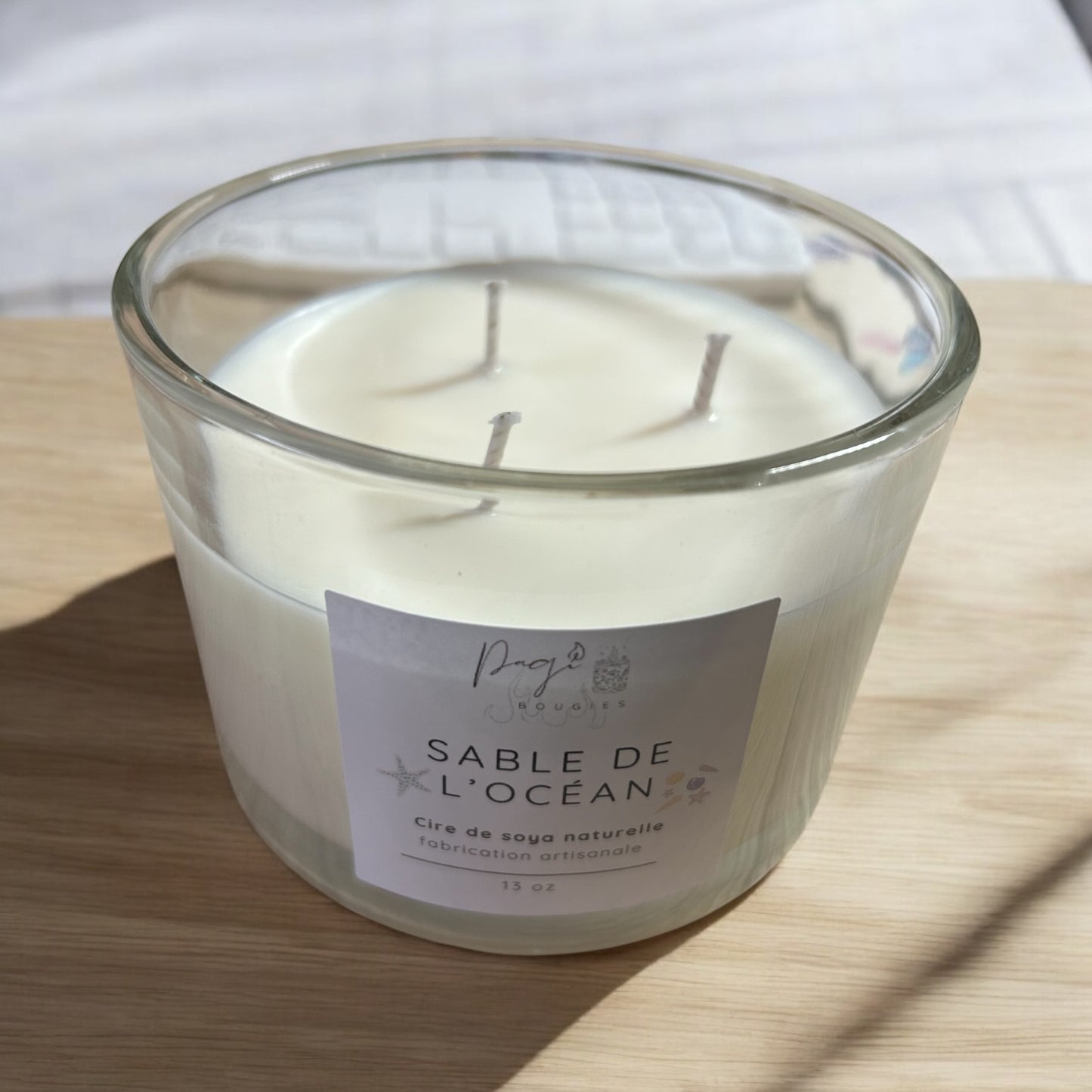 Bougie 13 oz sable de l’océan