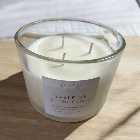Bougie 13 oz sable de l’océan