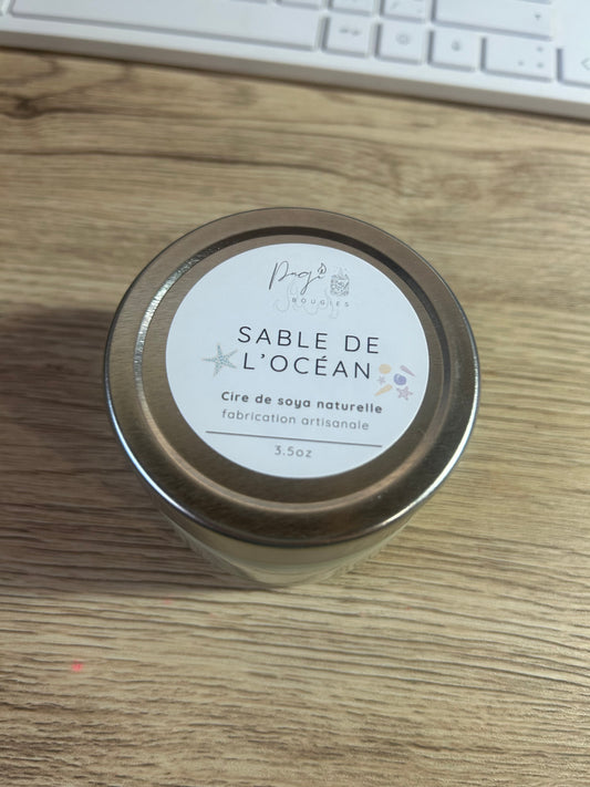 Bougie 3.5oz sable de l’océan