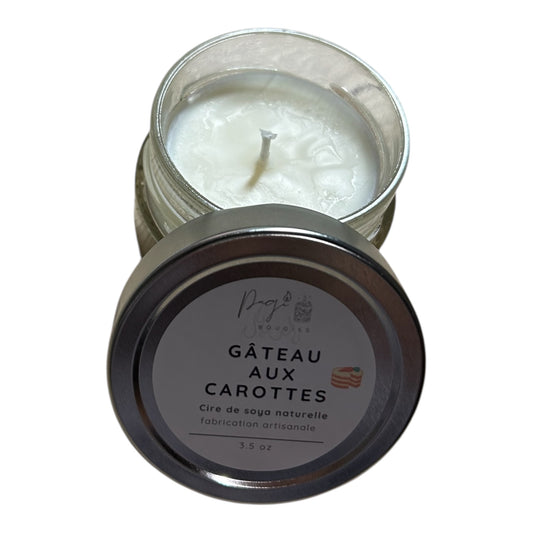 Bougie 3.5oz gâteau carottes