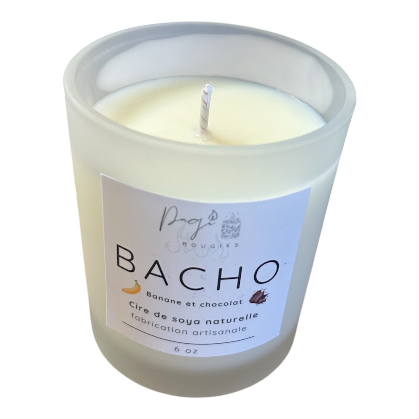 Bougie Bacho ( banane et chocolat)