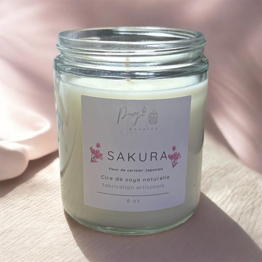 Bougie 6oz Sakura - fleur cerisier Japonais