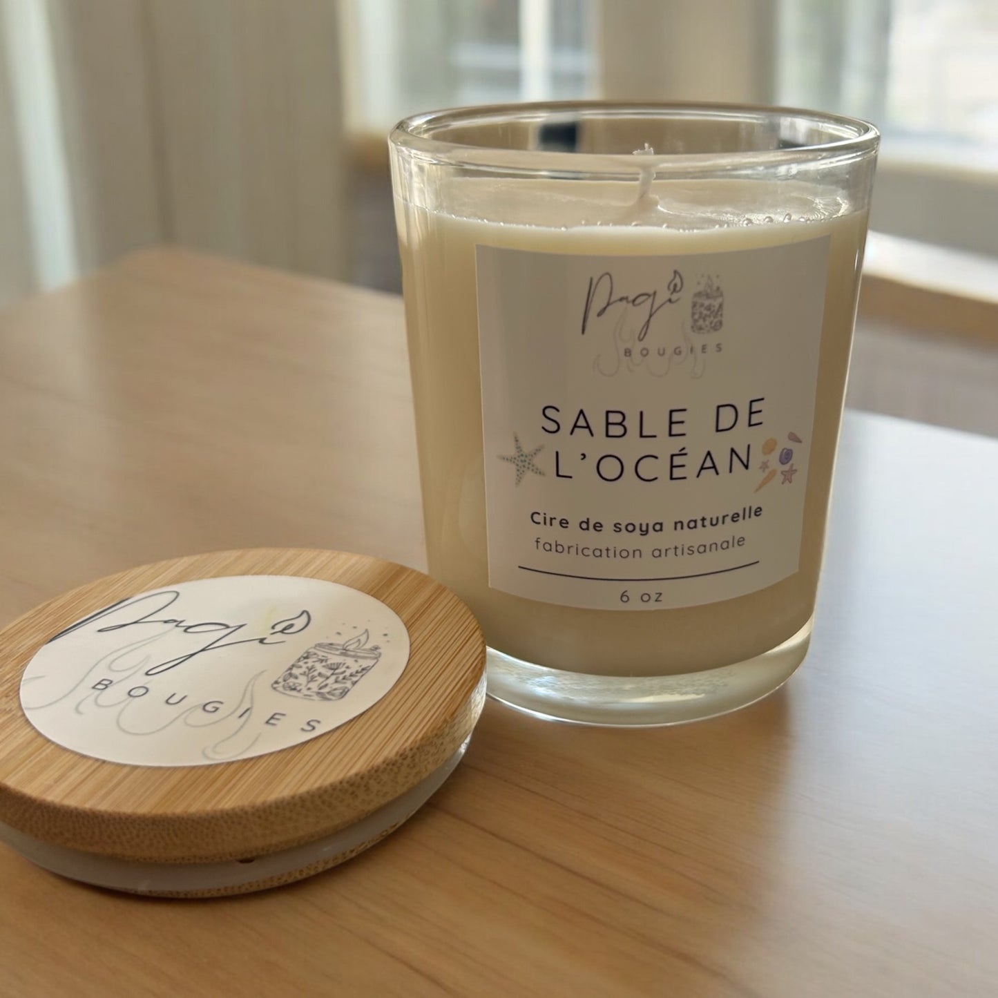 Bougie Sable de l’océan - 6 oz