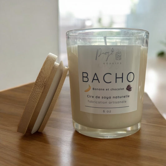 Bougie Bacho ( banane et chocolat)