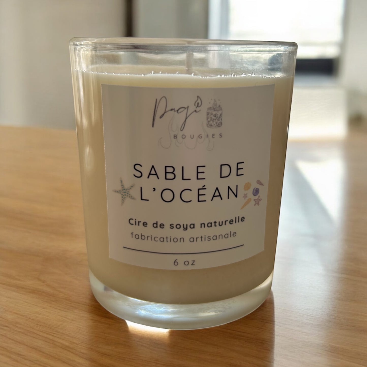 Bougie Sable de l’océan - 6 oz