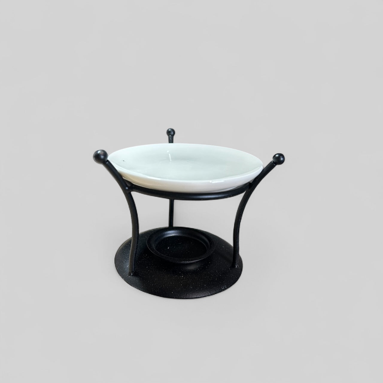Bruleur cube de cire - metal et plateau amovible