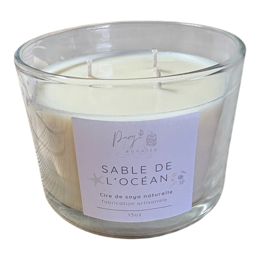 Bougie 13 oz sable de l’océan