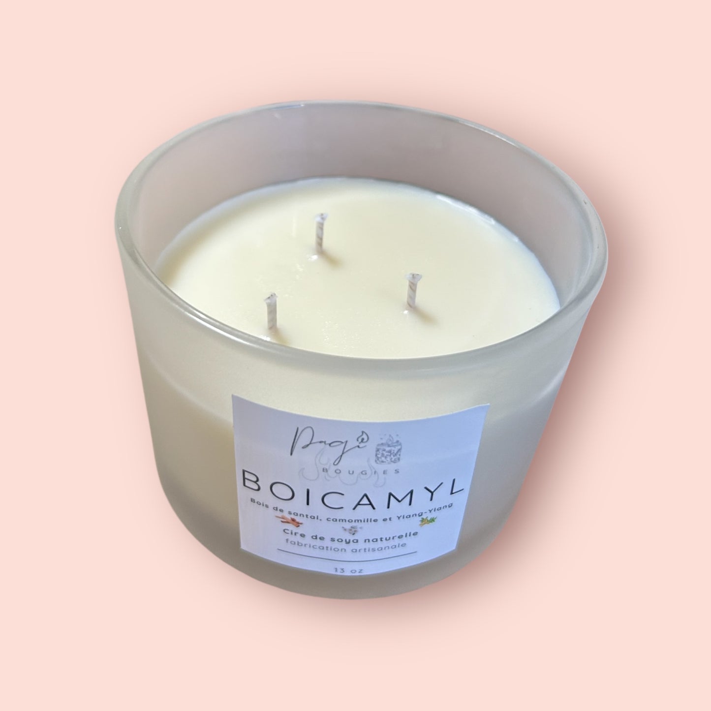 Boicamyl Candle (Sandalwood/Chamomile/Ylang-Ylang) - 13oz