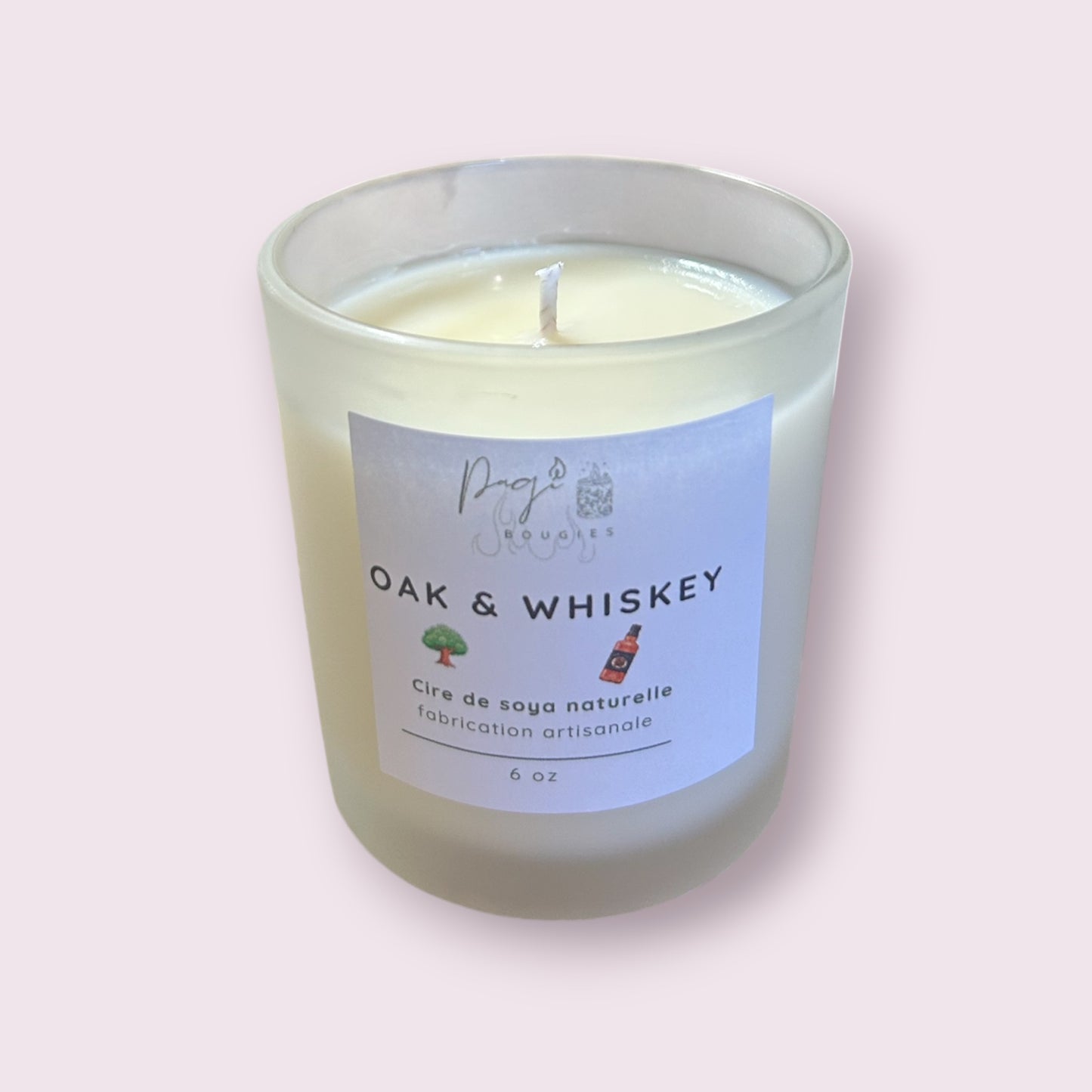 Bougie 6oz oak&whiskey