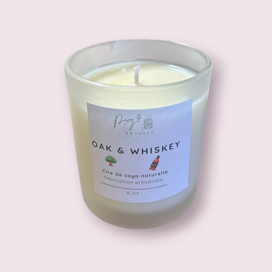 Bougie 6oz oak&whiskey