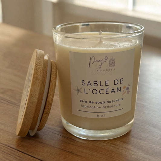 Bougie Sable de l’océan - 6 oz