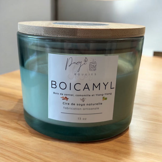 Boicamyl Candle (Sandalwood/Chamomile/Ylang-Ylang) - 13oz