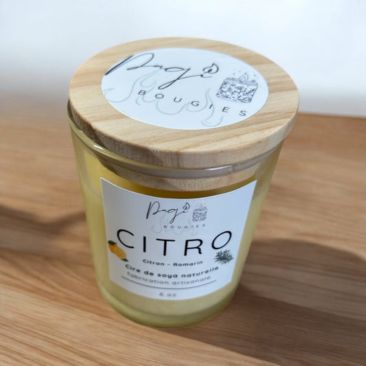 Citro Candle (lemon-rosemary) - 6oz
