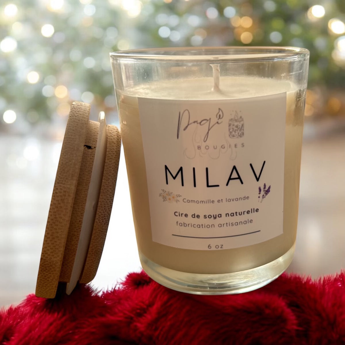 Milav Candle (Lavender-Chamomile) 6 oz