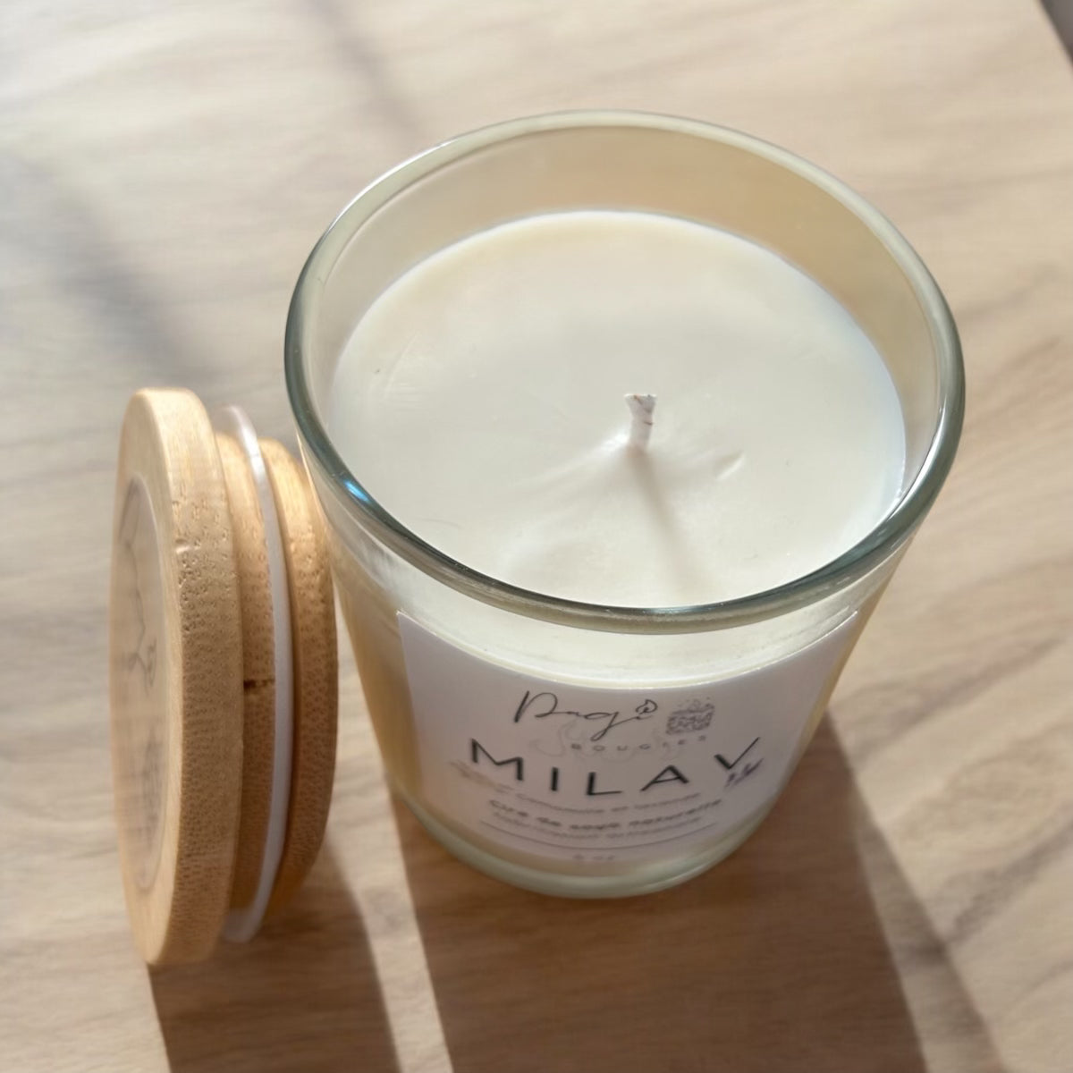 Milav Candle (Lavender-Chamomile) 6 oz