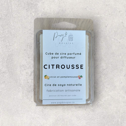Cube de cire Citrousse (citron et pamplemousse)
